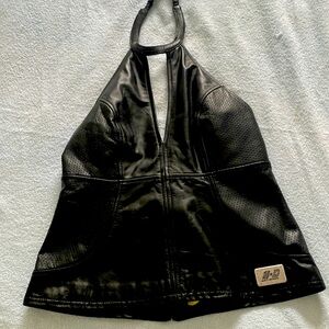 Women's Harley Davidson, leather halter top